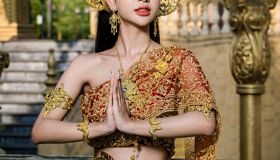 Thai Girl in the traditional c